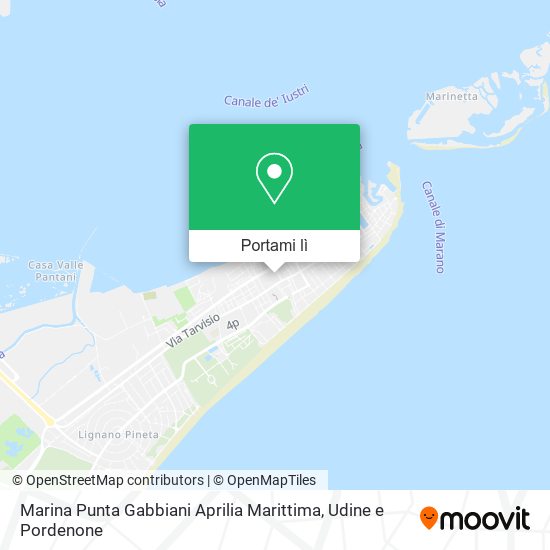 Mappa Marina Punta Gabbiani Aprilia Marittima