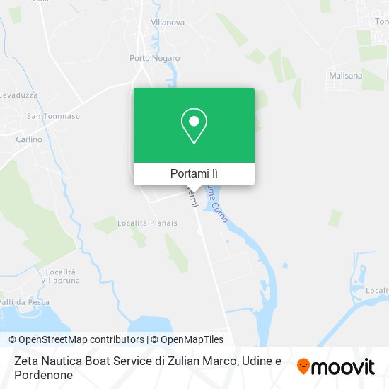 Mappa Zeta Nautica Boat Service di Zulian Marco