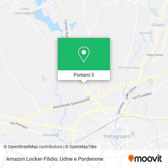 Mappa Amazon Locker-Filidio