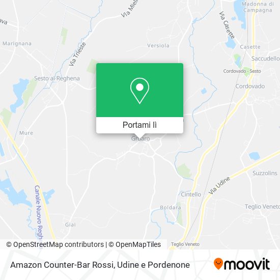 Mappa Amazon Counter-Bar Rossi