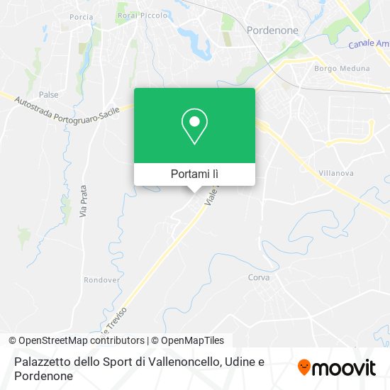 Mappa Palazzetto dello Sport di Vallenoncello