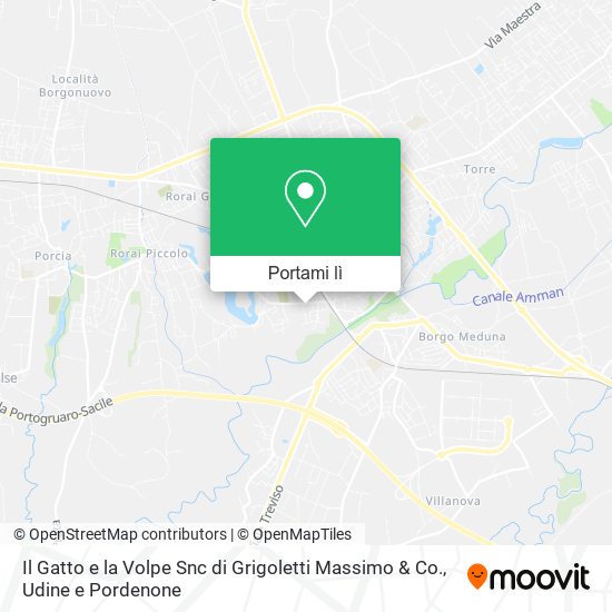 Mappa Il Gatto e la Volpe Snc di Grigoletti Massimo & Co.