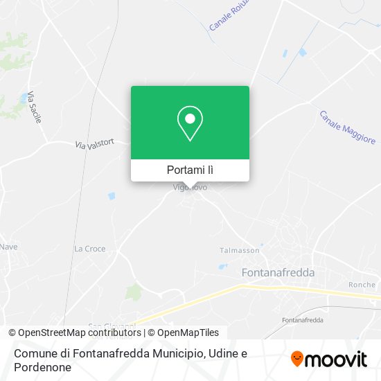 Mappa Comune di Fontanafredda Municipio