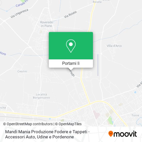 Mappa Mandi Mania Produzione Fodere e Tappeti - Accessori Auto