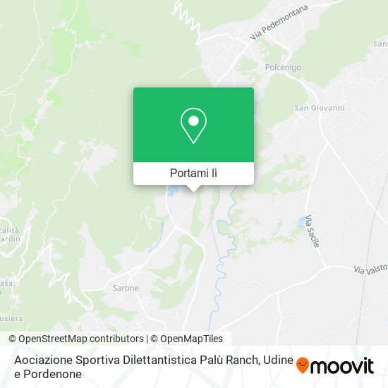 Mappa Aociazione Sportiva Dilettantistica Palù Ranch