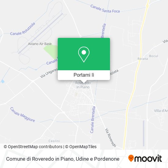 Mappa Comune di Roveredo in Piano