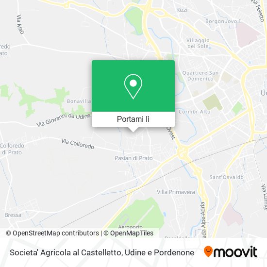 Mappa Societa' Agricola al Castelletto