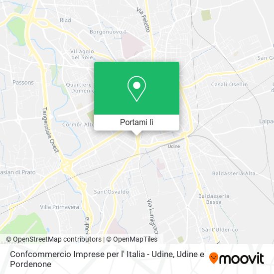 Mappa Confcommercio Imprese per l' Italia - Udine