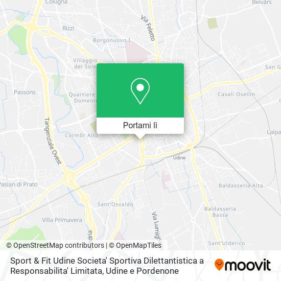 Mappa Sport & Fit Udine Societa' Sportiva Dilettantistica a Responsabilita' Limitata