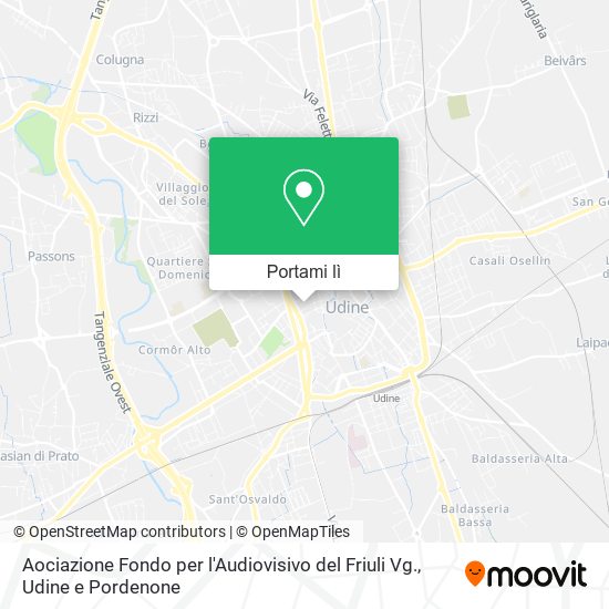 Mappa Aociazione Fondo per l'Audiovisivo del Friuli Vg.