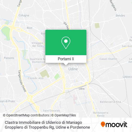 Mappa Clastra Immobiliare di Ulderico di Maniago Gropplero di Troppenbu Rg