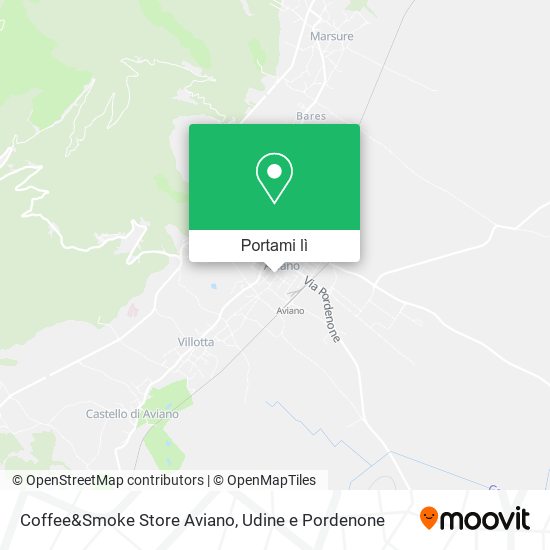 Mappa Coffee&Smoke Store Aviano
