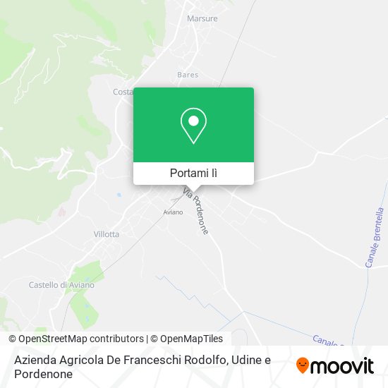 Mappa Azienda Agricola De Franceschi Rodolfo