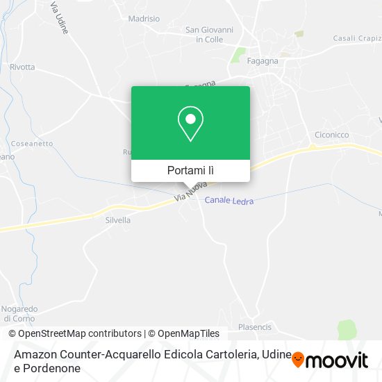 Mappa Amazon Counter-Acquarello Edicola Cartoleria