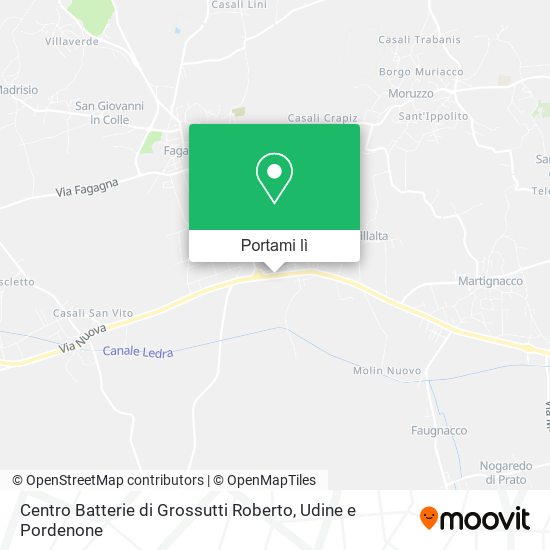 Mappa Centro Batterie di Grossutti Roberto