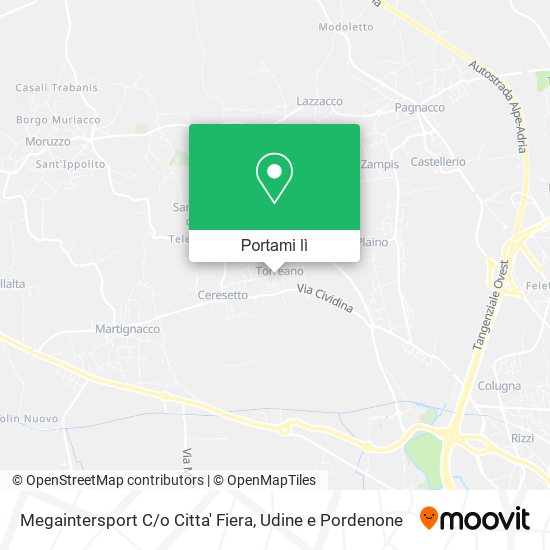 Mappa Megaintersport C / o Citta' Fiera