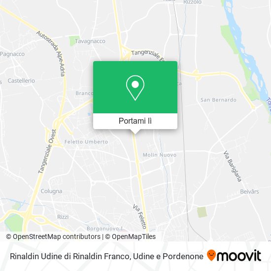 Mappa Rinaldin Udine di Rinaldin Franco