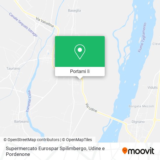 Mappa Supermercato Eurospar Spilimbergo