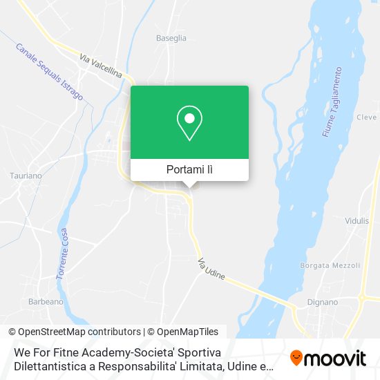 Mappa We For Fitne Academy-Societa' Sportiva Dilettantistica a Responsabilita' Limitata