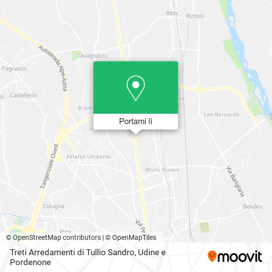 Mappa Treti Arredamenti di Tullio Sandro