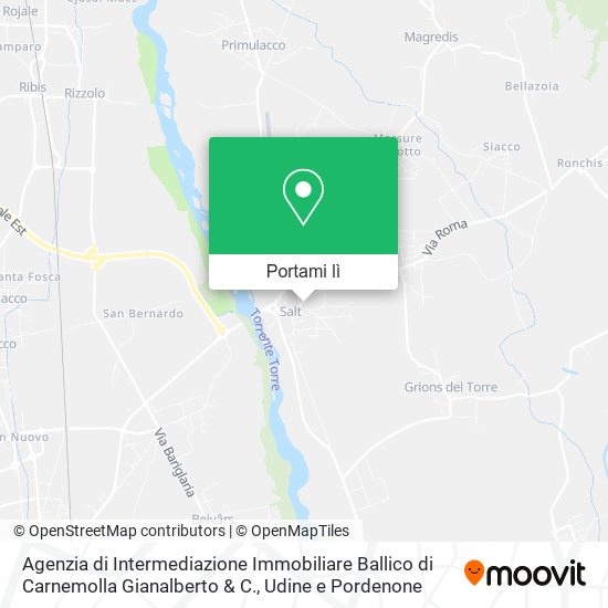 Mappa Agenzia di Intermediazione Immobiliare Ballico di Carnemolla Gianalberto & C.