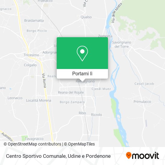 Mappa Centro Sportivo Comunale