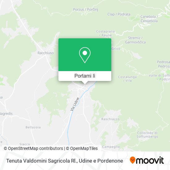 Mappa Tenuta Valdomini Sagricola Rl.