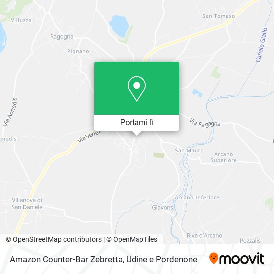 Mappa Amazon Counter-Bar Zebretta