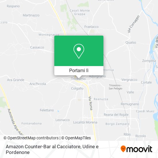 Mappa Amazon Counter-Bar al Cacciatore