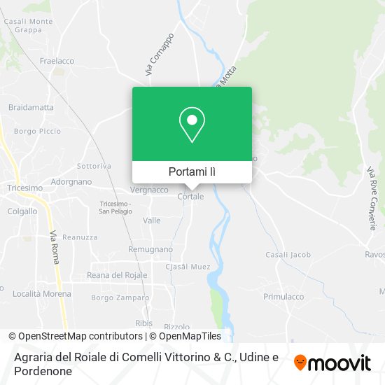 Mappa Agraria del Roiale di Comelli Vittorino & C.