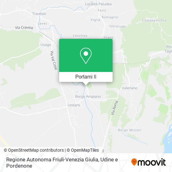 Mappa Regione Autonoma Friuli-Venezia Giulia