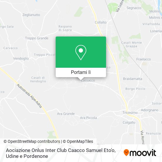 Mappa Aociazione Onlus Inter Club Caacco Samuel Eto'o