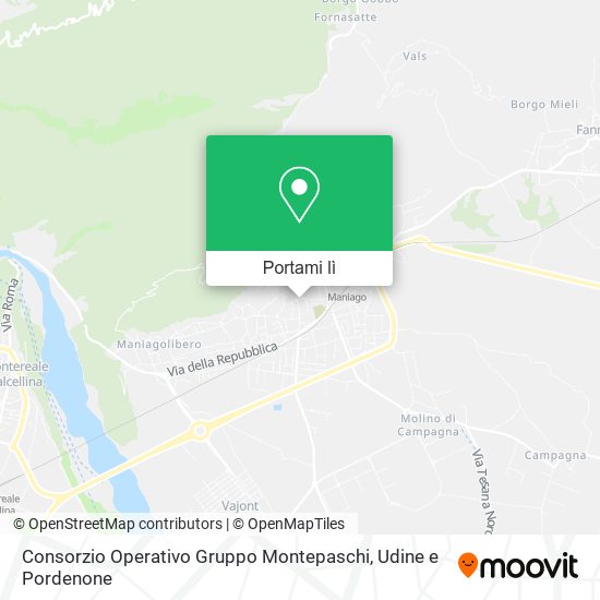 Mappa Consorzio Operativo Gruppo Montepaschi