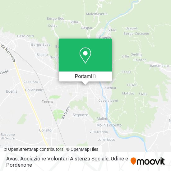 Mappa Avas. Aociazione Volontari Aistenza Sociale