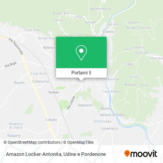 Mappa Amazon Locker-Antonita