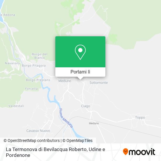Mappa La Termonova di Bevilacqua Roberto