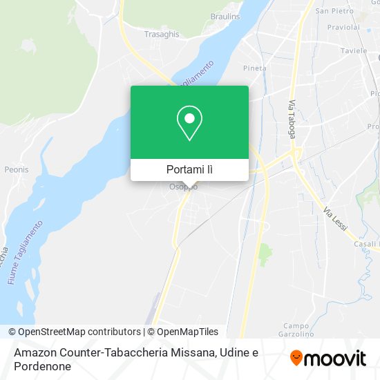 Mappa Amazon Counter-Tabaccheria Missana