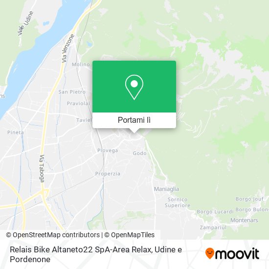 Mappa Relais Bike Altaneto22 SpA-Area Relax
