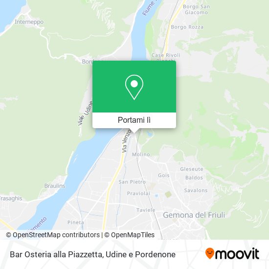 Mappa Bar Osteria alla Piazzetta