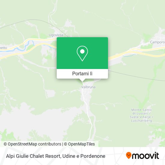 Mappa Alpi Giulie Chalet Resort
