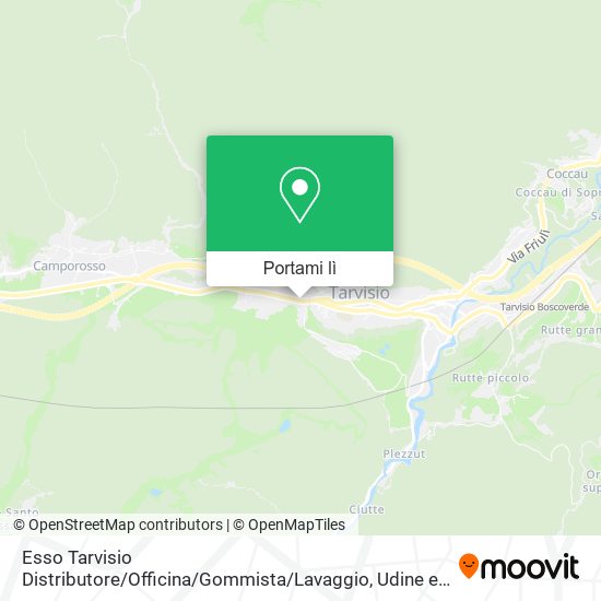 Mappa Esso Tarvisio Distributore / Officina / Gommista / Lavaggio