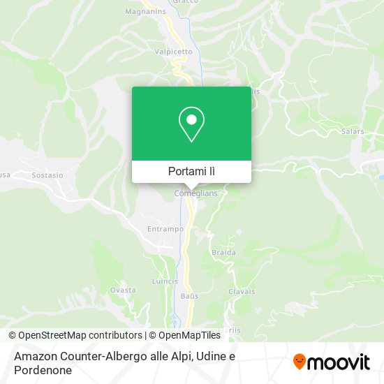 Mappa Amazon Counter-Albergo alle Alpi