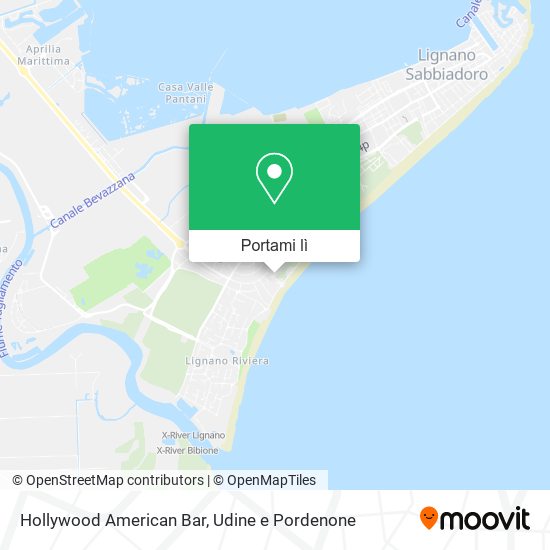 Mappa Hollywood American Bar