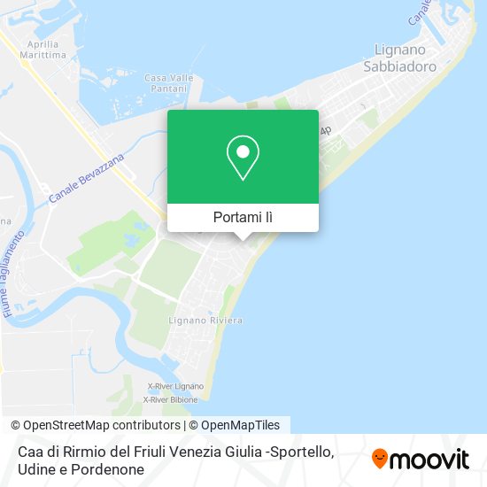 Mappa Caa di Rirmio del Friuli Venezia Giulia -Sportello