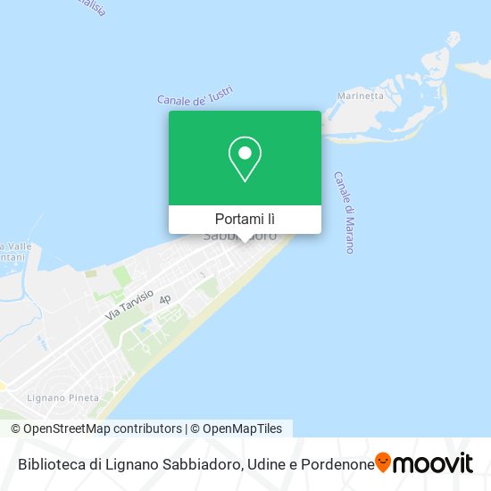 Mappa Biblioteca di Lignano Sabbiadoro