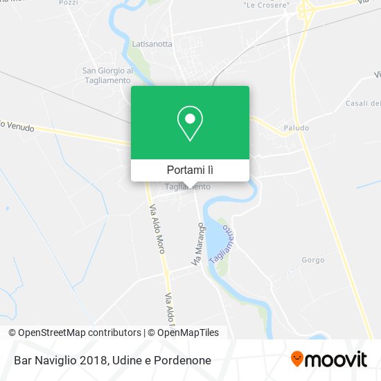 Mappa Bar Naviglio 2018