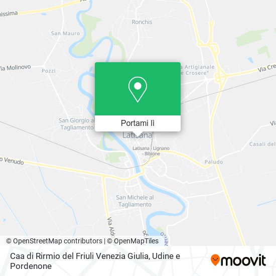 Mappa Caa di Rirmio del Friuli Venezia Giulia