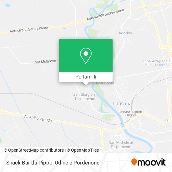 Mappa Snack Bar da Pippo