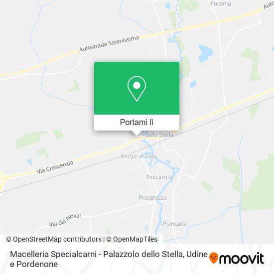 Mappa Macelleria Specialcarni - Palazzolo dello Stella