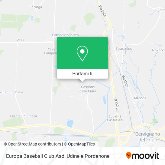 Mappa Europa Baseball Club Asd